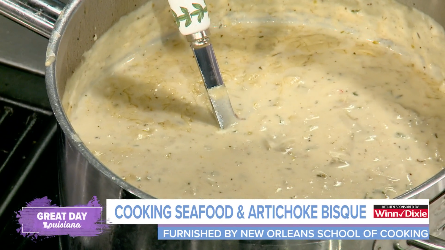 Seafood & Artichoke Bisque – New Orleans School of Cooking