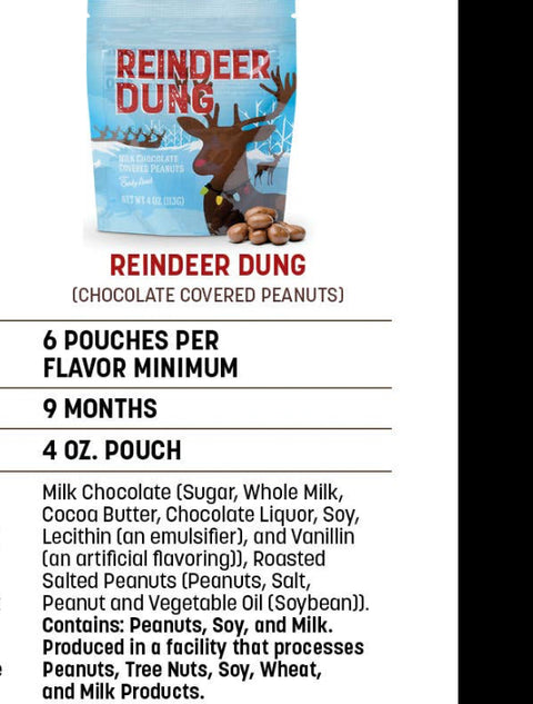 Reindeer Dung (chocolate covered peanuts)