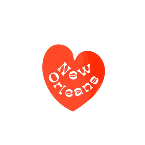 New Orleans Heart Sticker