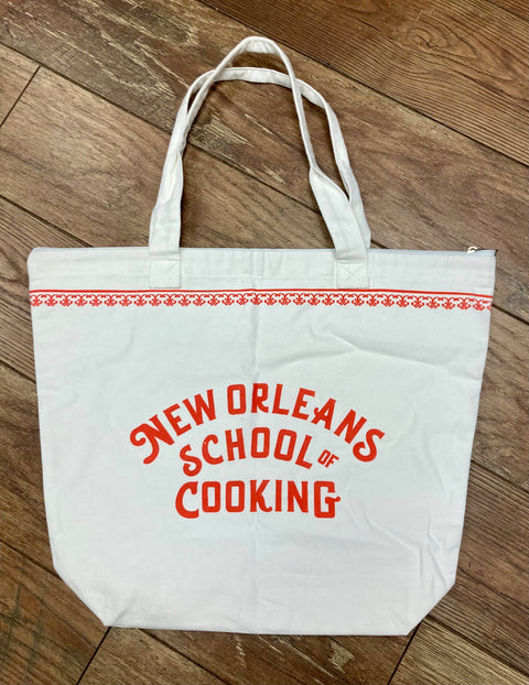 New Orleans School of Cooking Logo Tote
