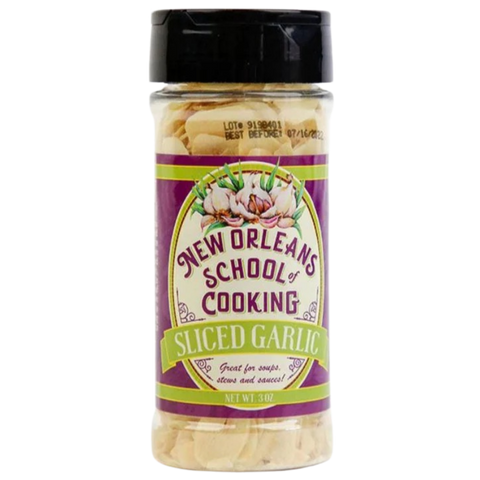 New Orleans School of Cooking Sliced Garlic