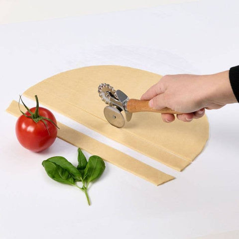 Fantes Double Pastry Ravioli Pasta Dough Cutter Crimper