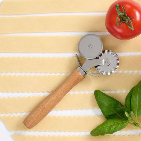 Fantes Double Pastry Ravioli Pasta Dough Cutter Crimper