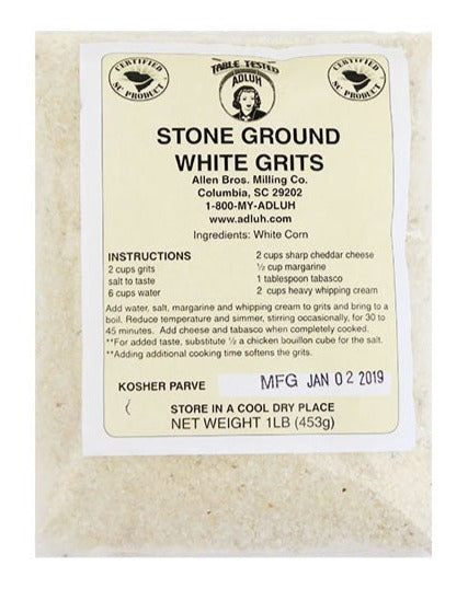 Adluh Stone Ground White Grits New Orleans School of Cooking
