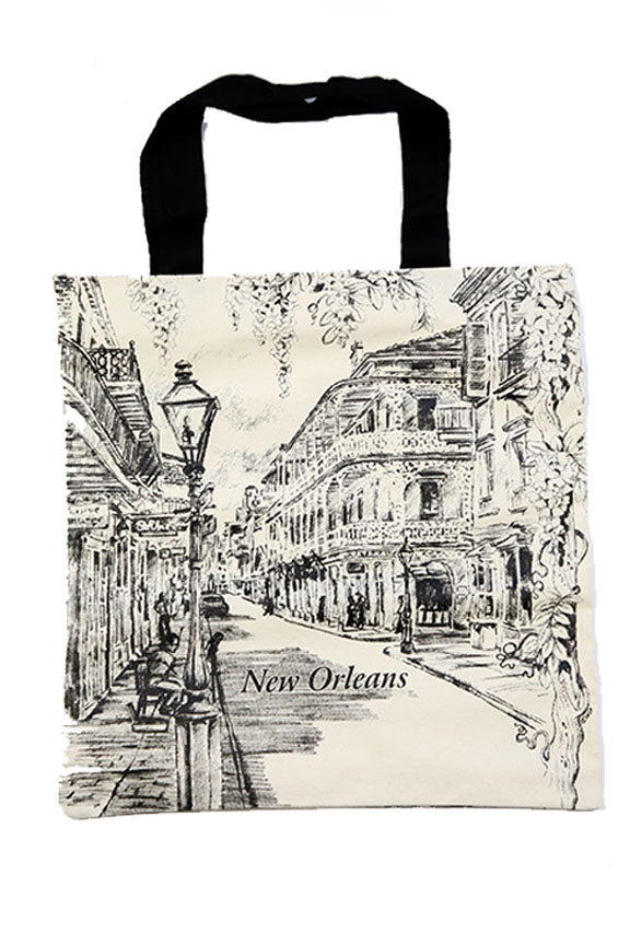New Orleans, Louisiana, Day of the Dead, Crossbones, Lantern Press Artwork  canvas tote bag