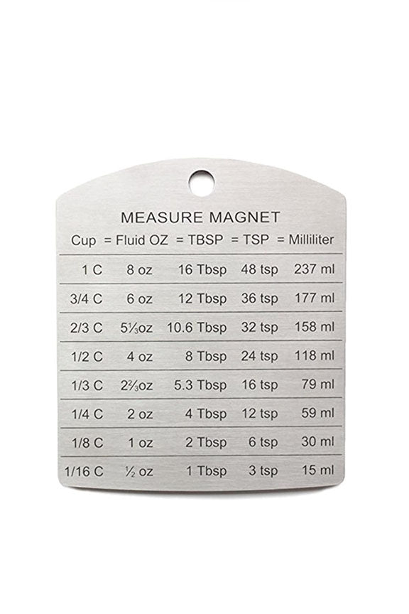Stainless Steel Measure Conversion Magnet