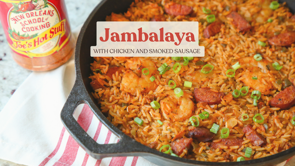 Smoked Sausage And Chicken Jambalaya - New Orleans School Of Cooking