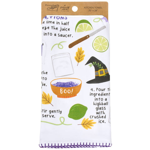 Witches Brew Cocktail Kitchen Towel