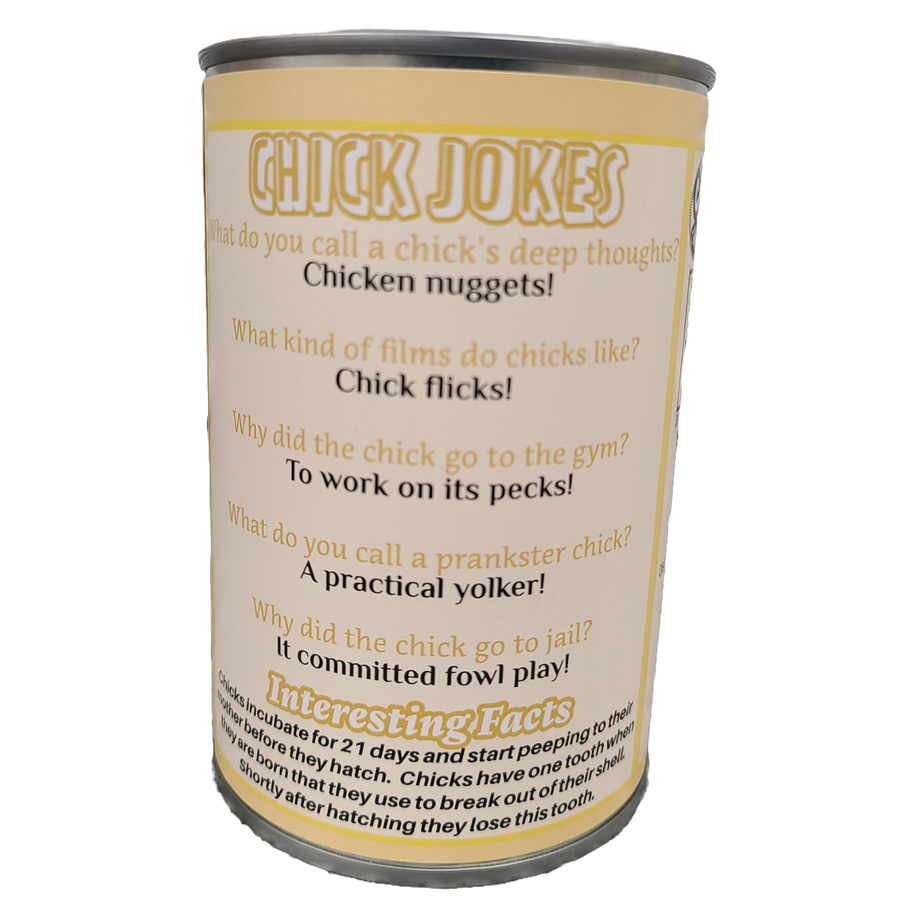Canned Baby Chick | Easter Gift | Plush in Can w/Jokes: Pop Top Lid