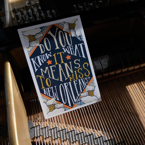 Do You Know What It Means To Miss New Orleans Postcard