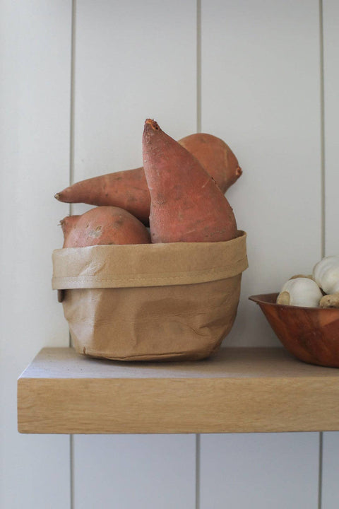Washable Paper Bag: Brown