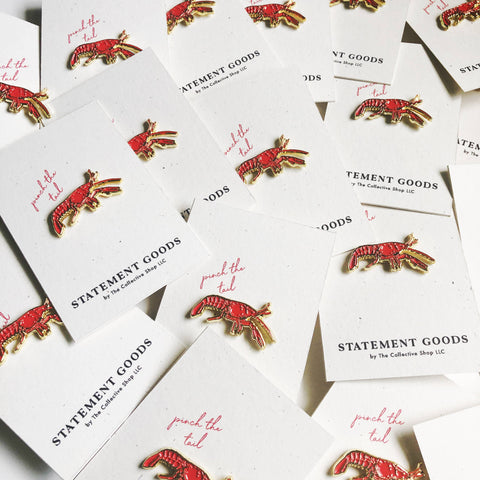 Crawfish Enamel Pin