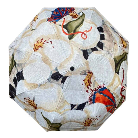 Fest Umbrella with UV Protection, Art by Kathy Schorr: Magnolia