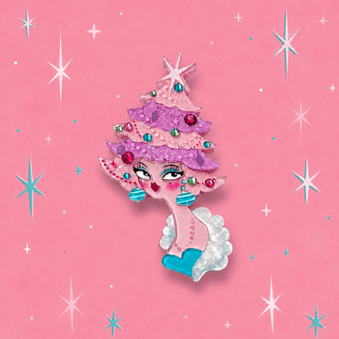 Pinkmas Glam Brooch