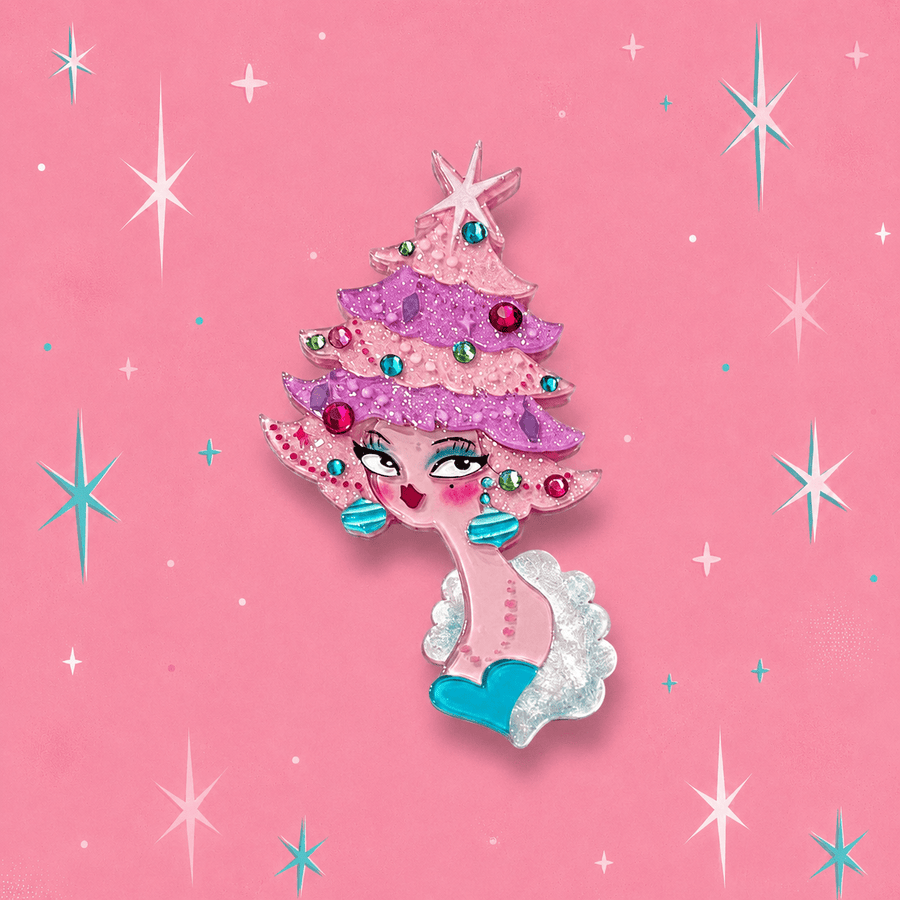 Pinkmas Glam Brooch