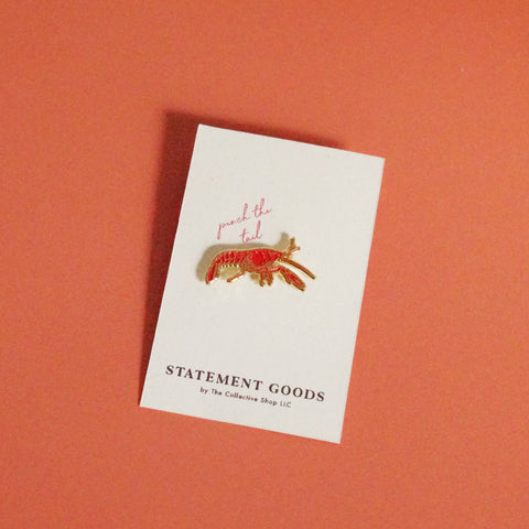 Crawfish Enamel Pin