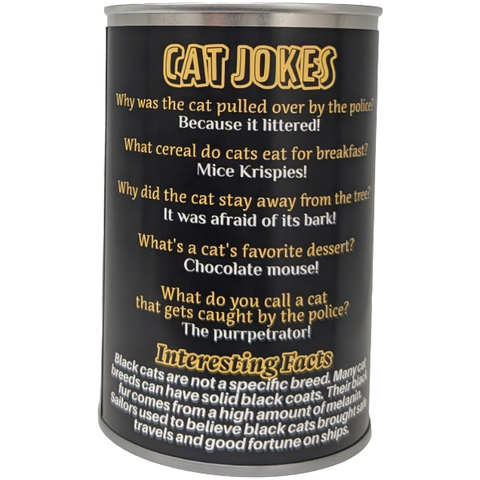Salem the Canned Black Cat