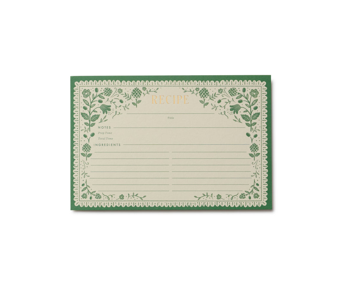 Artichoke Recipe Cards