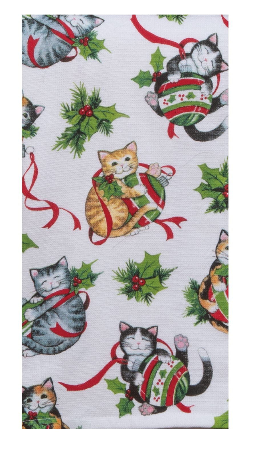 Meowy Christmas Dual Towel