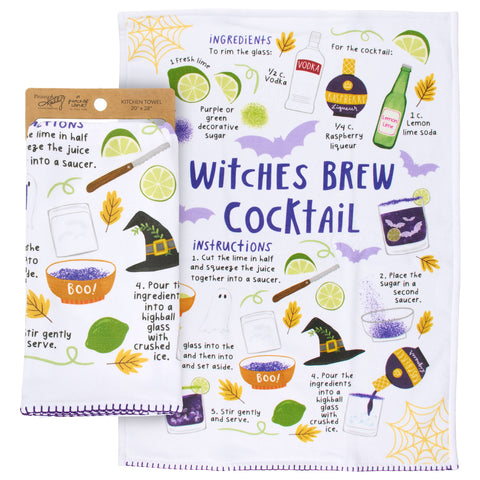 Witches Brew Cocktail Kitchen Towel