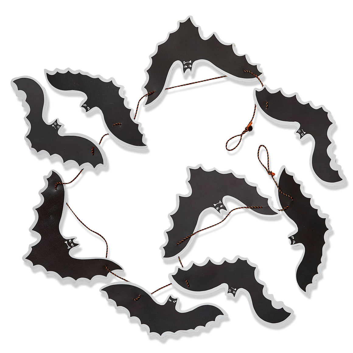Going Batty Paper Garland Black Halloween