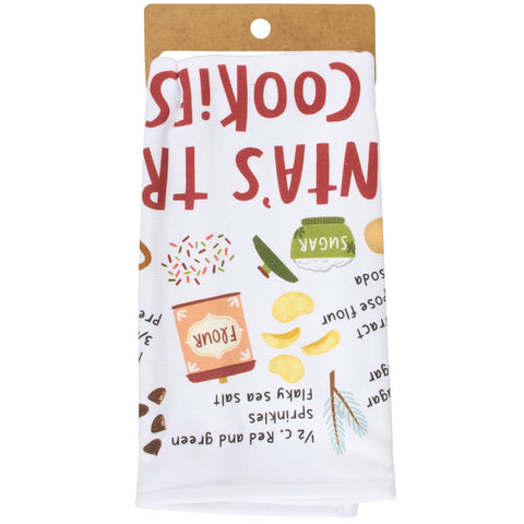 Santa's Trash Cookies Kitchen Towel