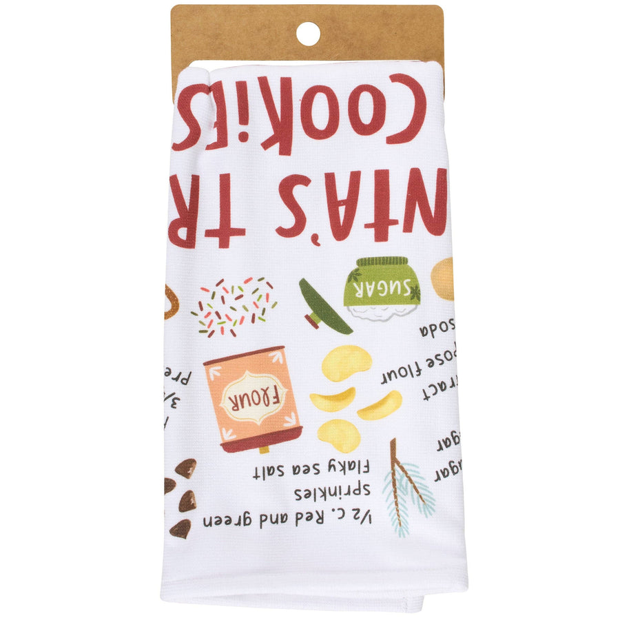 Santa's Trash Cookies Kitchen Towel