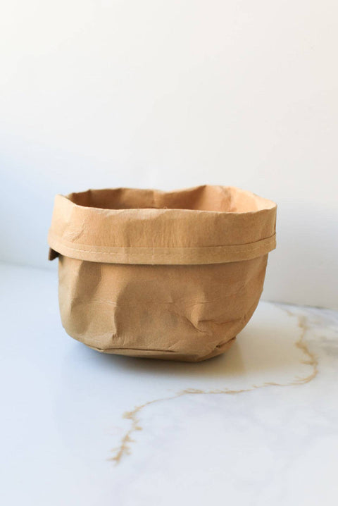 Washable Paper Bag: Brown