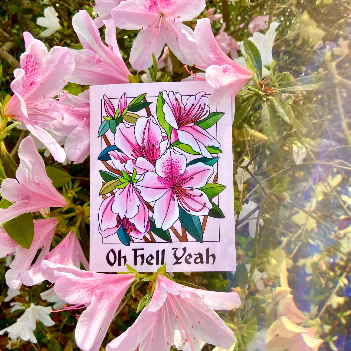 Oh Hell Yeah Azalea Card