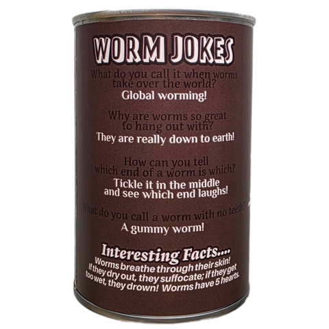 Can O' Worms - EcoFriendly Plush Gift for Fishermen w/Jokes: Pop Top Lid