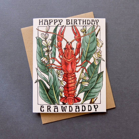 Happy Birthday Crawdaddy Card
