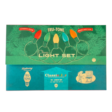 Tru-Tone Vintage Style Led Christmas Lights - C9 25-Light Set