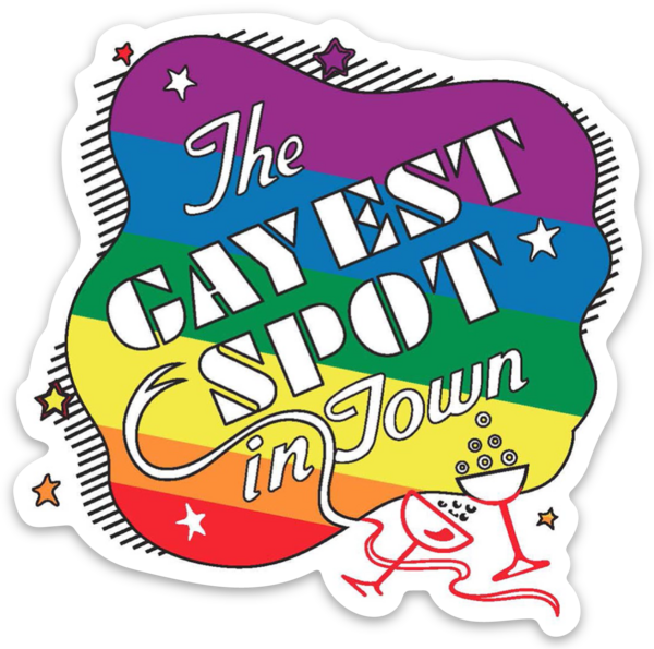 Gayest Spot Rainbow Pride Sticker