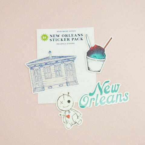 New Orleans Sticker Pack - Green Star
