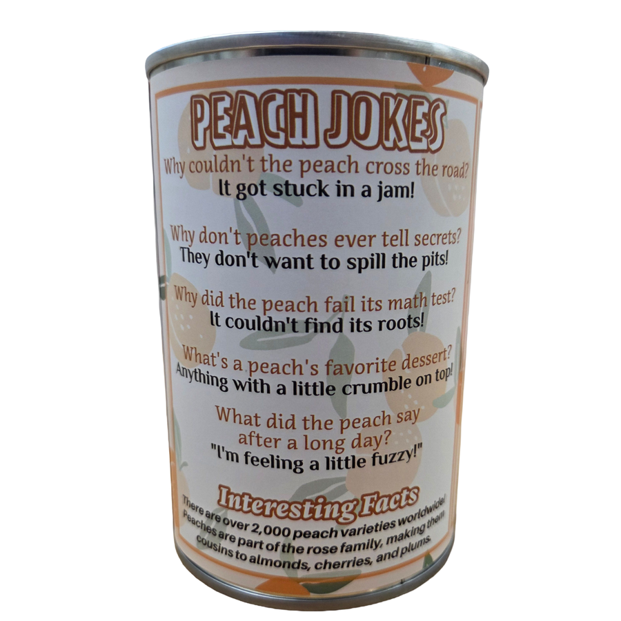 Lucy the Canned Peach - Eco-Friendly Plush in Can w/Jokes: Pop Top Lid