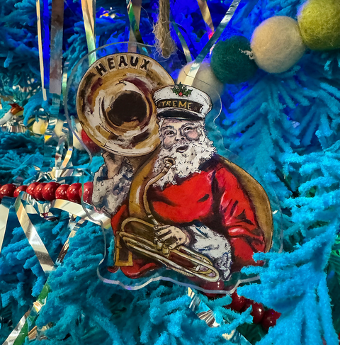 Treme Santa Acrylic Ornament