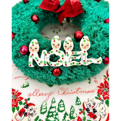 Playful Pixies NOEL Brooch