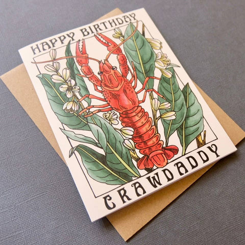 Happy Birthday Crawdaddy Card