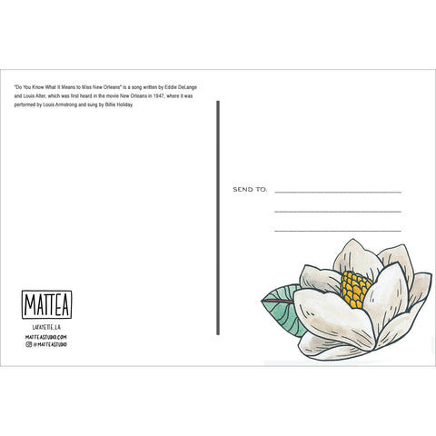 Do You Know What It Means To Miss New Orleans Postcard