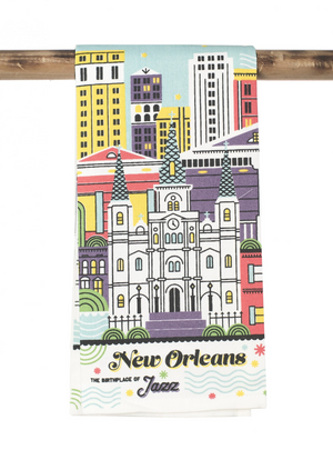 Nola Blocks Kitchen Towel