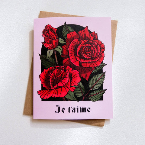 Je T'aime (I Love You) Card