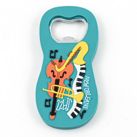 NOLA Jazz Magnet Bottle Opener