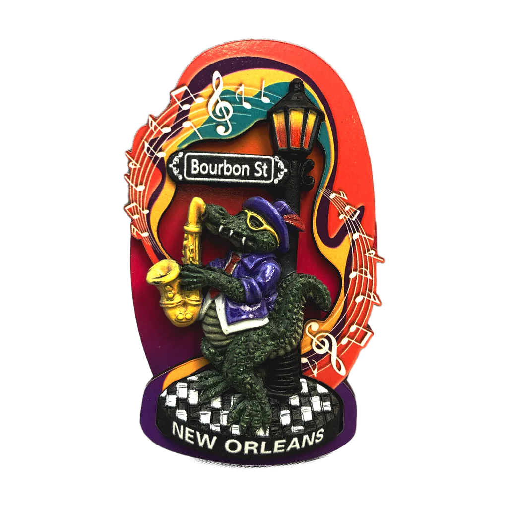 Sax Player Gator Magnet
