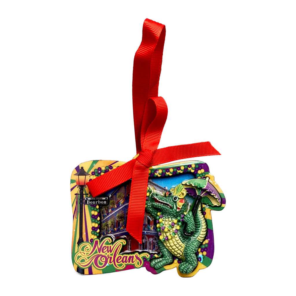 3-D Umbrella Gator Ornament