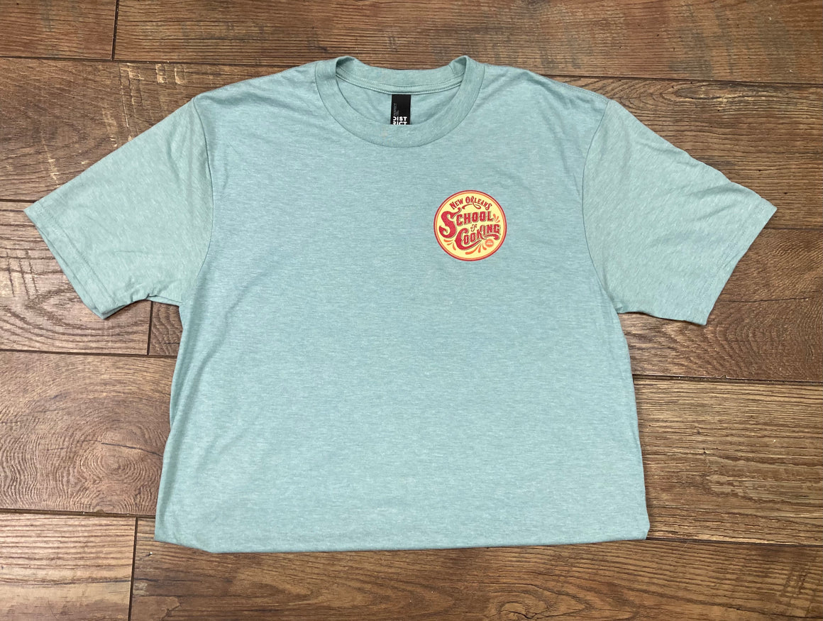 45th Anniversary Collection-Retro T Shirt Sage Green