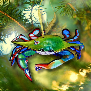Louisiana Blue Crab Ornament