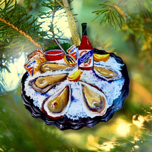 Louisiana Seafood Oyster Platter Ornament