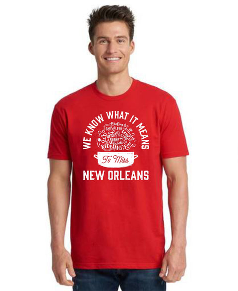 We Know What It Means To Miss New Orleans T-Shirt