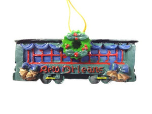 Streetcar Poly Resin Ornament