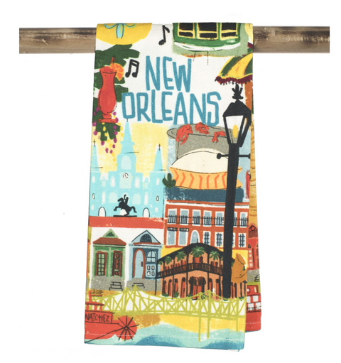 NOLA Collage Kitchen Towel